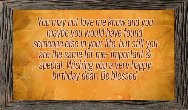 Birthday To Ex Boyfriend Birthday To Ex Boyfriend