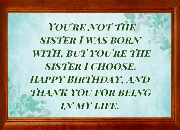 Birthday Quotation For Sister