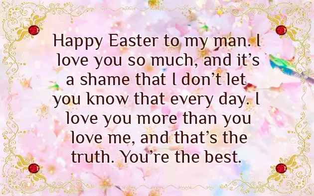 Easter Wishes For Boyfriend