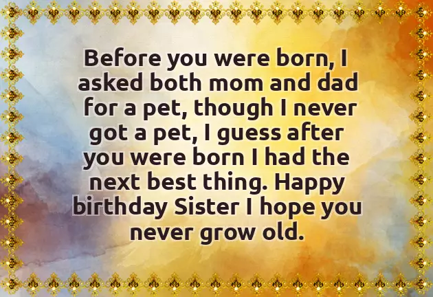 Happy Birthday Crazy Sister