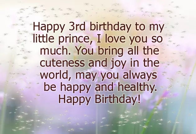 Birthday 3 Year Old Boy Wishes Birthday 3 Year Old Boy Wishes