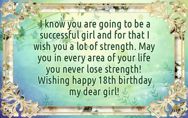 Birthday Wishes For 18 Years Girl Birthday Wishes For 18 Years Girl