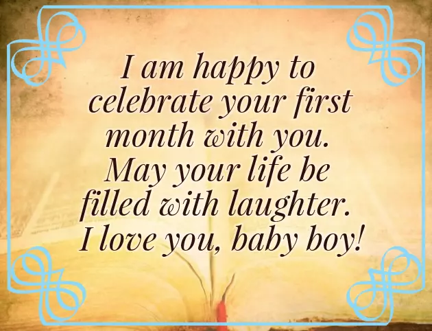 1St Month Baby Wishes