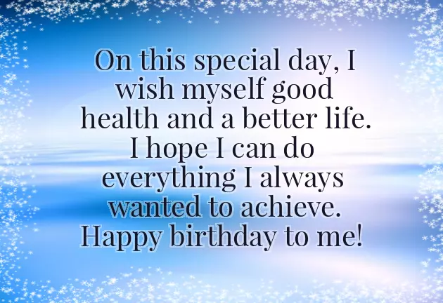 Birthday Message For Self Birthday Message For Self