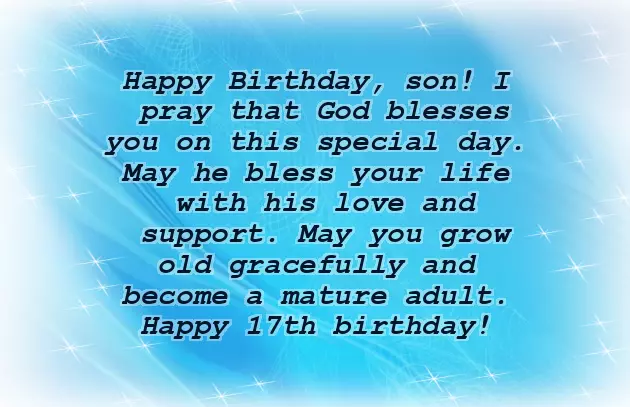 Birthday Wishes For Son 17Th Birthday Birthday Wishes For Son 17Th Birthday