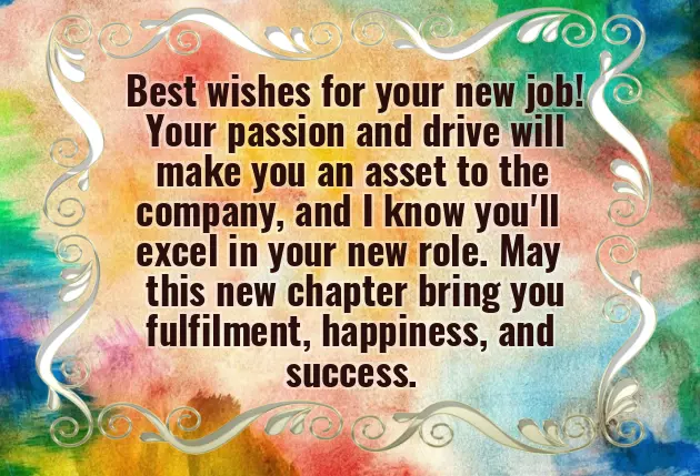 Congratulations For New Position Email