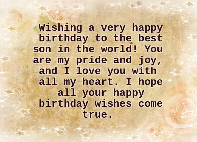 Birthday Wishes For My Boy Birthday Wishes For My Boy