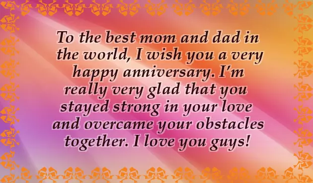 Happy Anniversary Wishes To Parents From Daughter Happy Anniversary Wishes To Parents From Daughter