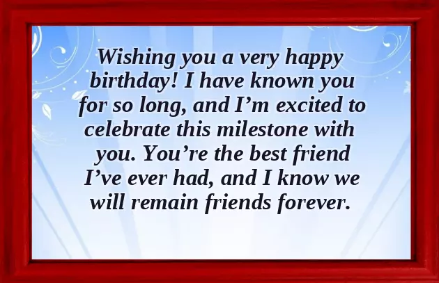 Birthday Wishes For Friends