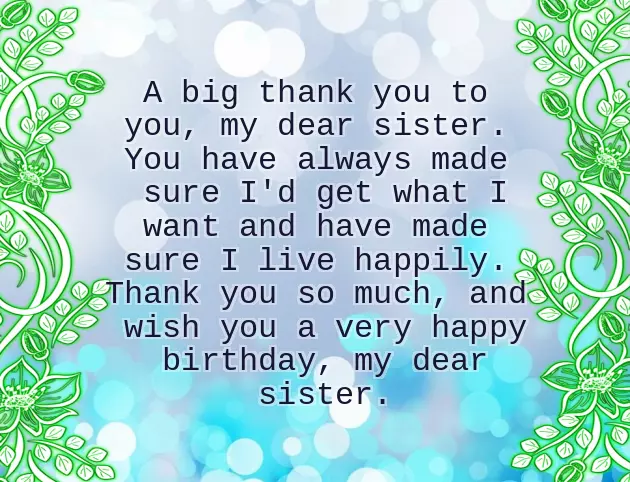 Birthday Message For Younger Sister Birthday Message For Younger Sister