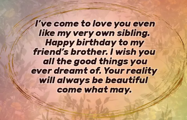 Happy Birthday Wishes Friend Brother