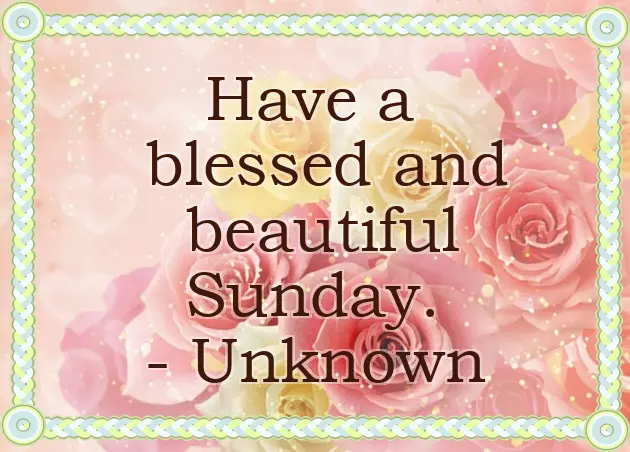 Good Wishes For Sunday