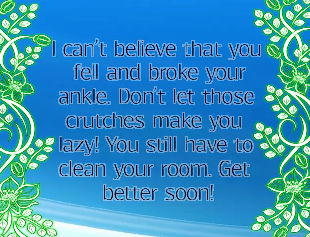 Funny Get Well Message Funny Get Well Message