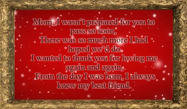 Poem For Loss Of Mother Poem For Loss Of Mother