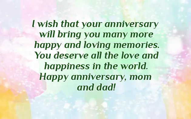 Happy Wedding Anniversary Mom & Dad Happy Wedding Anniversary Mom & Dad