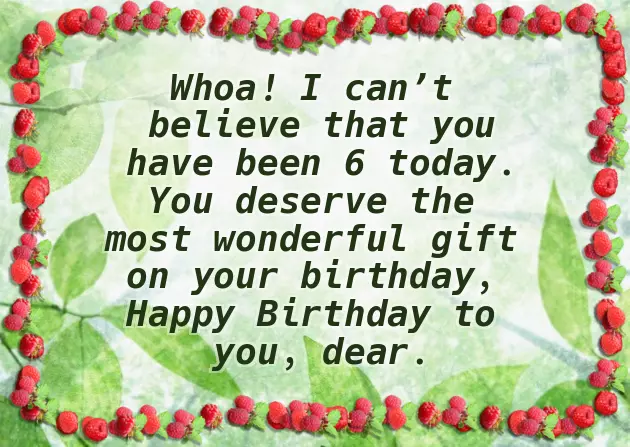 6Th Birthday Wishes For Granddaughter