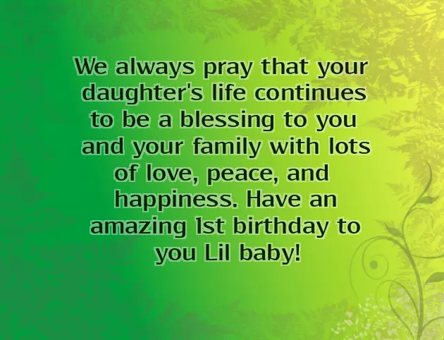 Happy One Year Birthday