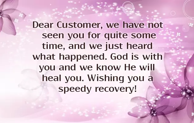 Professional Get Well Soon Message To Client Professional Get Well Soon Message To Client