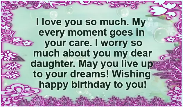 Dad Wish Daughter Birthday Dad Wish Daughter Birthday