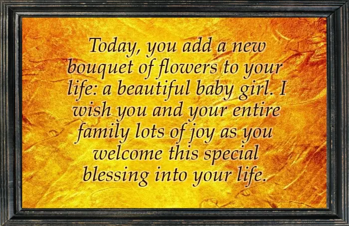 Wishes To Newborn Baby Girl