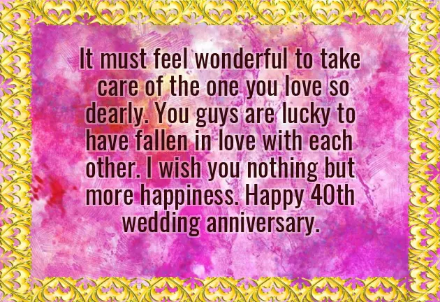 40Th Wedding Anniversary