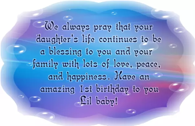 Birthday Quotes For Baby Girl