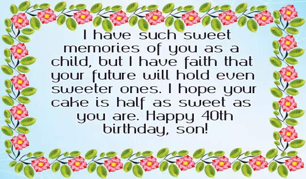 Birthday Wishes For A 40 Year Old Man