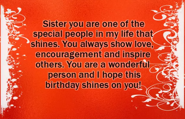 Best Lines For Sister On Her Birthday