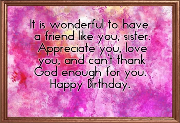 Happy Wishes To My Sister