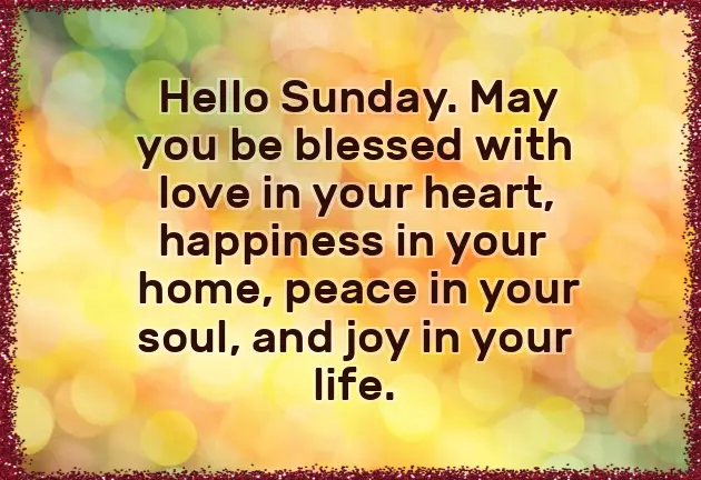 Good Morning Blessings For Sunday Good Morning Blessings For Sunday