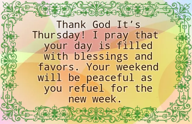 Good Morning Thursday Blessings And Prayers