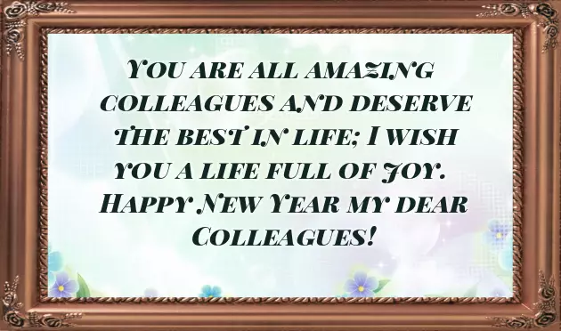 Happy New Year For Colleagues Happy New Year For Colleagues