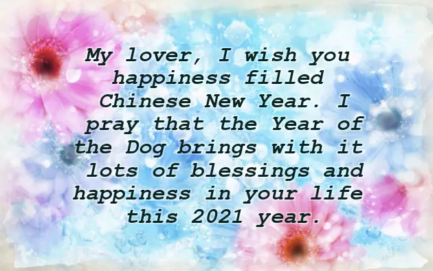 Chinese New Year Blessing Words In English