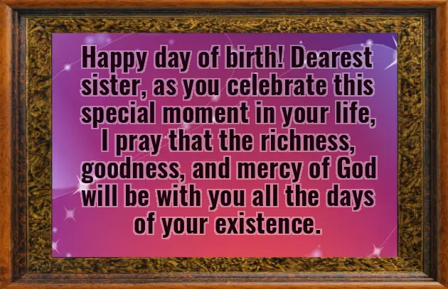 Birthday Wishes For Sister Blessing Birthday Wishes For Sister Blessing