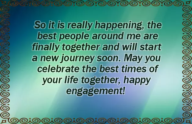 Friend Engagement Wishes Friend Engagement Wishes