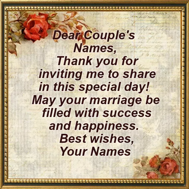Wedding Wishes For Uncle And Aunty