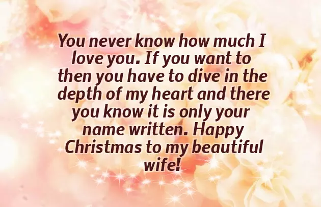 Christmas Wishes To My Wife