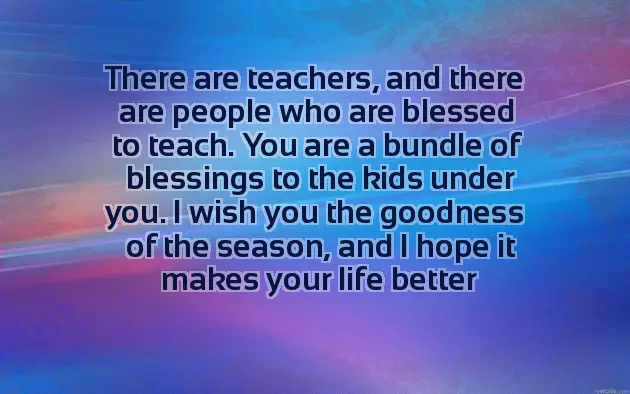 Christmas Greetings For Teachers