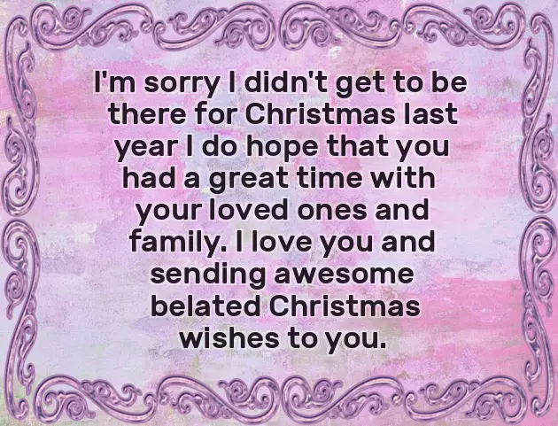 Merry Belated Christmas Greetings Merry Belated Christmas Greetings