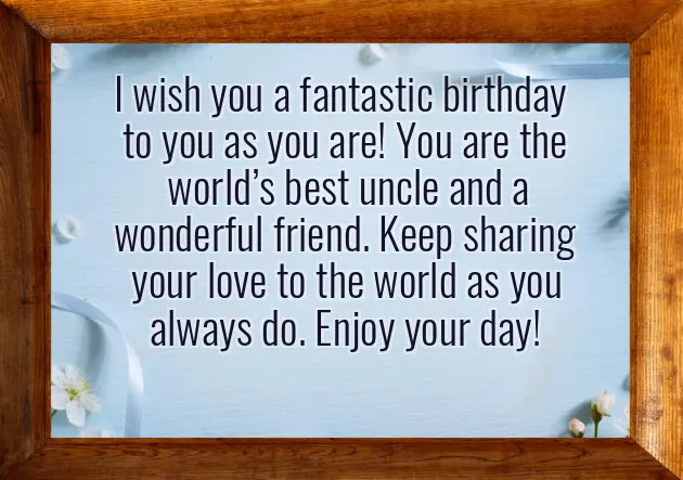 Uncle Birthday Wishes Quotes