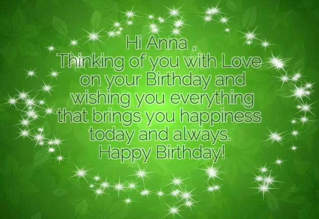 Happy Birthday Anna Wishes Happy Birthday Anna Wishes