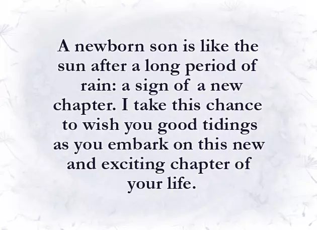 Congratulations On The Birth Of Your Son Congratulations On The Birth Of Your Son