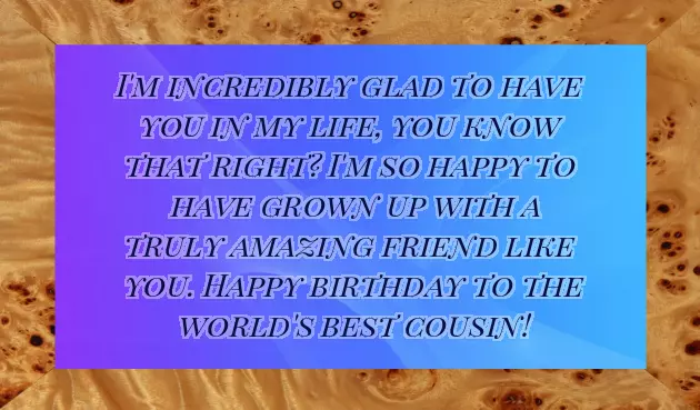 Birthday Greeting For Cousin Girl