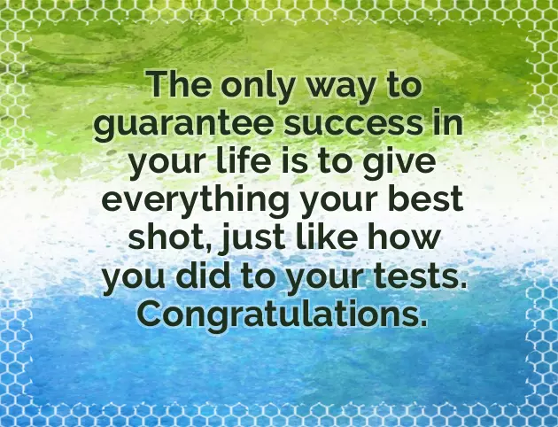 Congratulations You Passed Congratulations You Passed