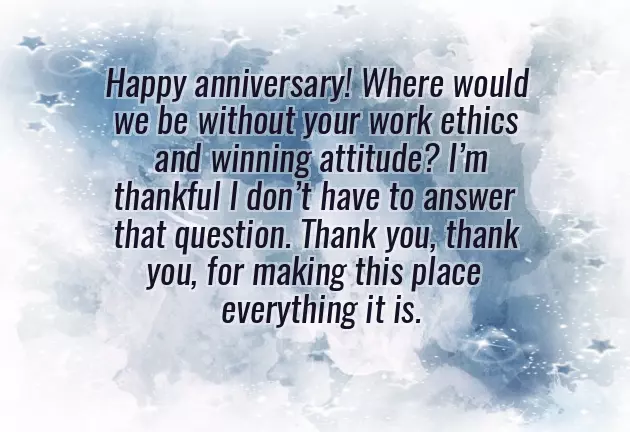 Happy Work Anniversary Wishes Happy Work Anniversary Wishes