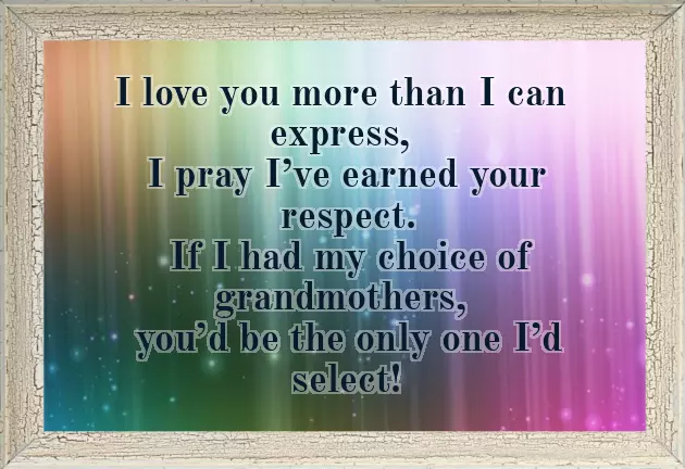 Mothers Day Poem For Grandma