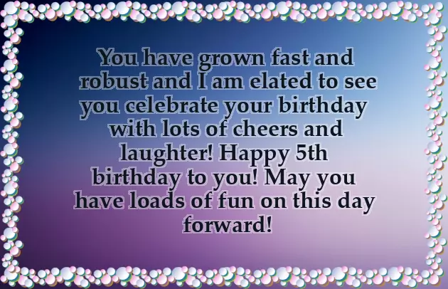 Niece 5Th Birthday Wishes