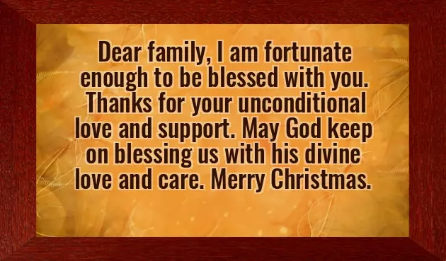 Family Christmas Wishes