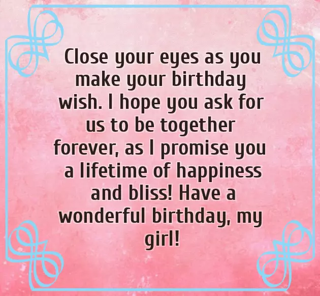 Happy Birthday Message To My Girlfriend