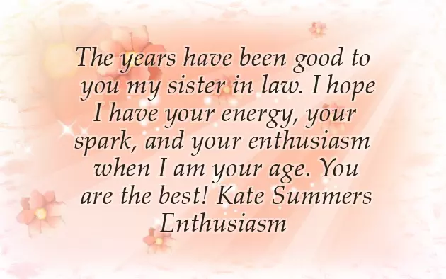 Bday Msg For Sister In Law